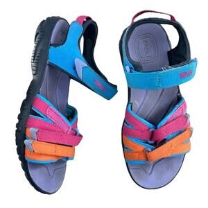 Teva Tirra Muticolored Outdoor Sport Strappy Adjustable Sandals Kids Size 12